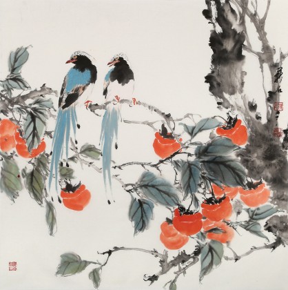 【已售】陳薪名 四尺斗方《事事如意》中美協(xié)會員吉祥水墨 第六屆全國花鳥畫展金獎(jiǎng)獲得者