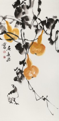 庾超然 三尺《福祿吉祥》 黃鶴樓書畫院院長