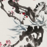 庾超然 三尺《報春圖》 黃鶴樓書畫院院長