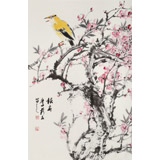 陳薪名《報春》 中美協會員 第六屆全國花鳥畫展金獎獲得者