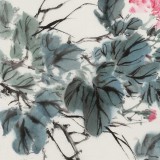 【已售】陳薪名《曉妝》中美協會員 第六屆全國花鳥畫展金獎獲得者
