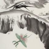 【已售】陳薪名《鴻運當頭》中美協會員 第六屆全國花鳥畫展金獎獲得者