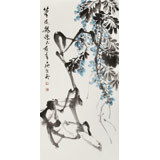 庾超然 三尺《紫藤花開》 黃鶴樓書畫院院長