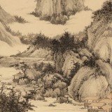 【已售】吳顯剛 四尺三開《林泉高致》 貴州七星關美協(xié)主席