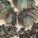 吳顯剛 《晴峰云壑圖》 貴州七星關美協主席