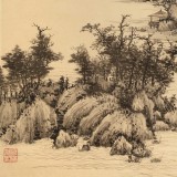 【已售】吳顯剛 四尺三開《林泉高致》 貴州七星關美協(xié)主席