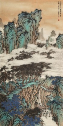 吳顯剛 《松風云壑圖》 貴州七星關美協主席