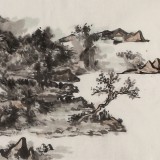 【已售】方輝《行到水窮處 坐看云起時》 中國藝術研究院山水畫博士