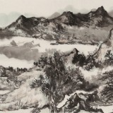 【已售】方輝《行到水窮處 坐看云起時》 中國藝術研究院山水畫博士