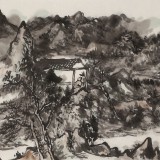 【已售】方輝《行到水窮處 坐看云起時》 中國藝術研究院山水畫博士