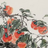 【已售】陳薪名 三尺《事事如意》中美協會員 第六屆全國花鳥畫展金獎獲得者