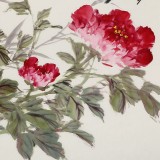 【已售】陳薪名 三尺《花開富貴》中美協會員 第六屆全國花鳥畫展金獎獲得者