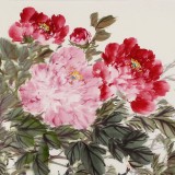 【已售】陳薪名 三尺《花開富貴》中美協會員 第六屆全國花鳥畫展金獎獲得者
