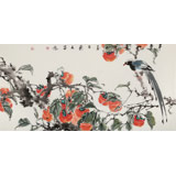 【已售】陳薪名 三尺《事事如意》中美協會員 第六屆全國花鳥畫展金獎獲得者