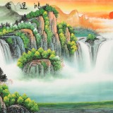 【已售】吳東 小六尺《鴻運(yùn)當(dāng)頭》 著名易經(jīng)風(fēng)水畫家