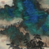 【已售】吳顯剛 《春山云煙》 貴州七星關美協主席