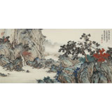 【已售】吳顯剛 《松蔭聽泉圖》 貴州七星關美協主席