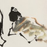 【已售】庾超然 四尺三開(kāi)《幽蘭》 黃鶴樓書(shū)畫(huà)院院長(zhǎng)
