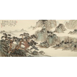【已售】吳顯剛 《雨過(guò)飛泉》 貴州七星關(guān)美協(xié)主席