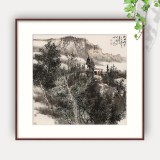劉奮強 《疏林煙云》 榮寶齋展覽作品 天津師大美術學院研究生