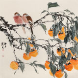 【已售】陳薪名 四尺斗方《事事如意》 中美協會員 第六屆全國花鳥畫展金獎獲得者
