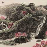 【已售】何彥超小六尺《春風如期到家山》河南省美協 中國水墨畫院常務理事