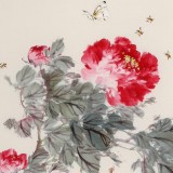 陳薪名 三尺《春暉》中美協(xié)會員 第六屆全國花鳥畫展金獎獲得者