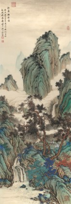 吳顯剛 《松蔭撫琴圖》 貴州七星關(guān)美協(xié)主席