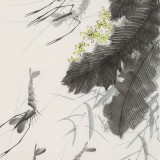 何華賢 三尺《蓮香戲水樂》 潁淮著名書畫家