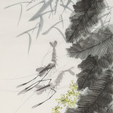 何華賢 三尺《蓮香戲水樂》 潁淮著名書畫家