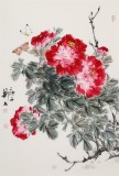 【已售】陳薪名 四尺三開(kāi)《花開(kāi)富貴》 中美協(xié)會(huì)員 第六屆全國(guó)花鳥(niǎo)畫(huà)展金獎(jiǎng)獲得者