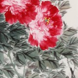 【已售】陳薪名 四尺三開(kāi)《花開(kāi)富貴》 中美協(xié)會(huì)員 第六屆全國(guó)花鳥(niǎo)畫(huà)展金獎(jiǎng)獲得者