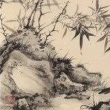 吳顯剛 六尺斗方《幽篁垂蔭圖》 貴州七星關美協主席