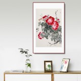 【已售】陳薪名 四尺三開(kāi)《花開(kāi)富貴》 中美協(xié)會(huì)員 第六屆全國(guó)花鳥(niǎo)畫(huà)展金獎(jiǎng)獲得者