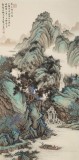 【已售】吳顯剛 《夏山舟行圖》 貴州七星關美協主席
