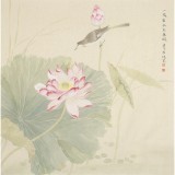 張瑰麗 四尺斗方工筆《一枝水玉無暇》 湖南省美術家協會會員