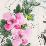 何華賢 四尺三開《暢游圖》 潁淮書畫名家