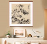吳顯剛 六尺斗方《幽篁垂蔭圖》 貴州七星關美協主席