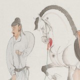 曹建濤 四尺斗方《神駿圖》 獨具特色水墨人物畫家（詢價）