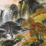 【已售】楊銘昌 小六尺《流水生財》 安徽山水畫研究協會理事