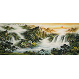 楊銘昌 小八尺《源遠(yuǎn)流長(zhǎng)》 安徽山水畫研究協(xié)會(huì)理事