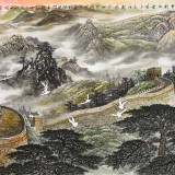 可定制 李碧峰 小六尺《長城萬里圖》 中國書畫家協會理事
