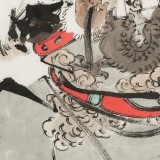 連紅武 四尺《忠義春秋》 徐悲鴻畫院華北分院副院長