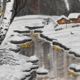 何一鳴 四尺斗方《瑞雪豐年》 冰雪畫派畫家 師從于志學