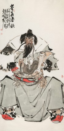 連紅武 四尺《忠義春秋》 徐悲鴻畫院華北分院副院長