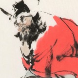 【已售】連紅武 四尺三開《鎮宅圖》 徐悲鴻畫院華北分院副院長
