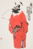 【已售】連紅武 四尺三開《鎮宅圖》 徐悲鴻畫院華北分院副院長