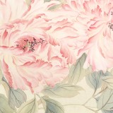 張瑰麗 四尺對開工筆《花開富貴》 湖南省美術家協會會員