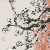崔春剛 四尺三開《玉骨冰清》 青年才俊 中國當代書畫研究院理事