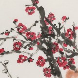 崔春剛 四尺三開《玉骨冰清》 青年才俊 中國當代書畫研究院理事